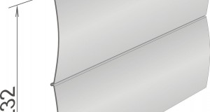 Форма профиля и размер панели Fineber под бревно (можно увеличить)