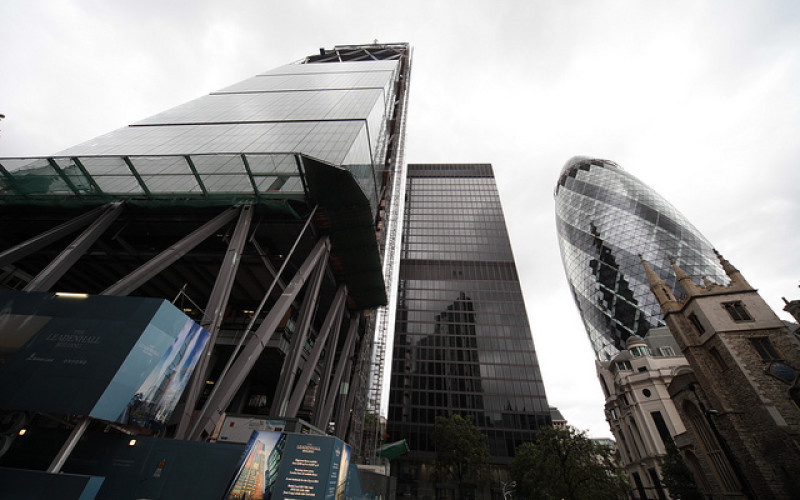 Завершилось возведение фасада первого Лондонского небоскреба с планарным остеклением